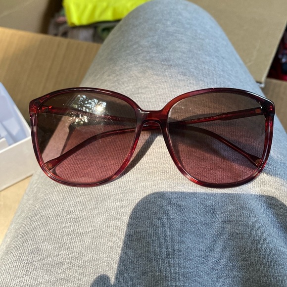 Versace Red/Brown Melange Frame Sunglasses - Picture 2 of 4